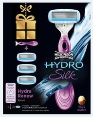 Setti naiselle Wilkinson Sword Hydro Silk: höyläterä 1 kpl + ajoterät Hydra Renew 3 kpl hinta ja tiedot | Wilkinson Hajuvedet ja kosmetiikka | hobbyhall.fi