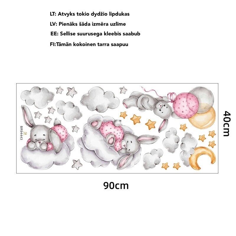 Sisustustarra Puput pilviin hinta ja tiedot | Sisustustarrat | hobbyhall.fi