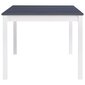 vidaXL Ruokapöytä valkoinen ja harmaa 180x90x73 cm mänty hinta ja tiedot | Ruokapöydät | hobbyhall.fi