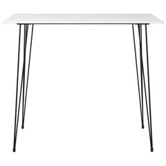 vidaXL Baaripöytä valkoinen 120x60x105 cm hinta ja tiedot | Ruokapöydät | hobbyhall.fi