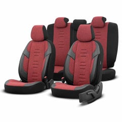 Auton istuinpäälliset OTOM THRONE 103 RED 3-ZIP hinta ja tiedot | Istuinsuojat | hobbyhall.fi