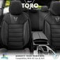 Auton istuinpäälliset OTOM TORO 902 BLACK/SMOKED NZ hinta ja tiedot | Istuinsuojat | hobbyhall.fi