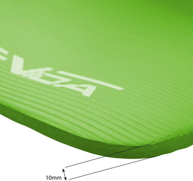 SportVida NBR Non-Slip Exercise Mat -treenimatto, 180 x 60 x 1 cm, vihreä hinta ja tiedot | Joogamatot | hobbyhall.fi