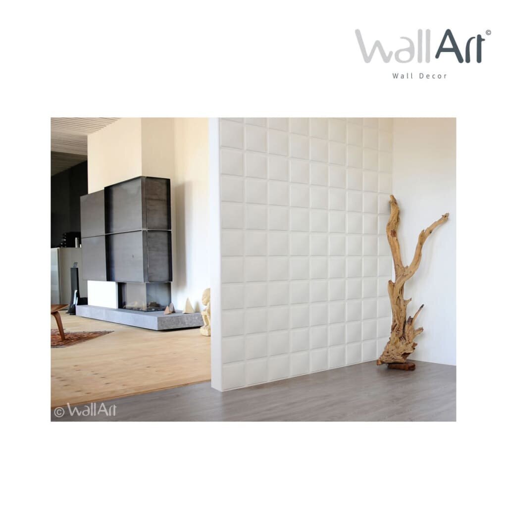 WallArt Seinäpaneelit 3D Cubes 12 kpl GA-WA07 hinta ja tiedot | Seinälaatat | hobbyhall.fi