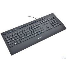 Langallinen näppäimistö Logitech K280E, RUS, musta hinta ja tiedot | Näppäimistöt | hobbyhall.fi