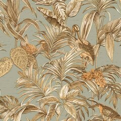 DUTCH WALLCOVERINGS Tapetti Bird-of-Paradise sinivihreä hinta ja tiedot | Tapetit | hobbyhall.fi