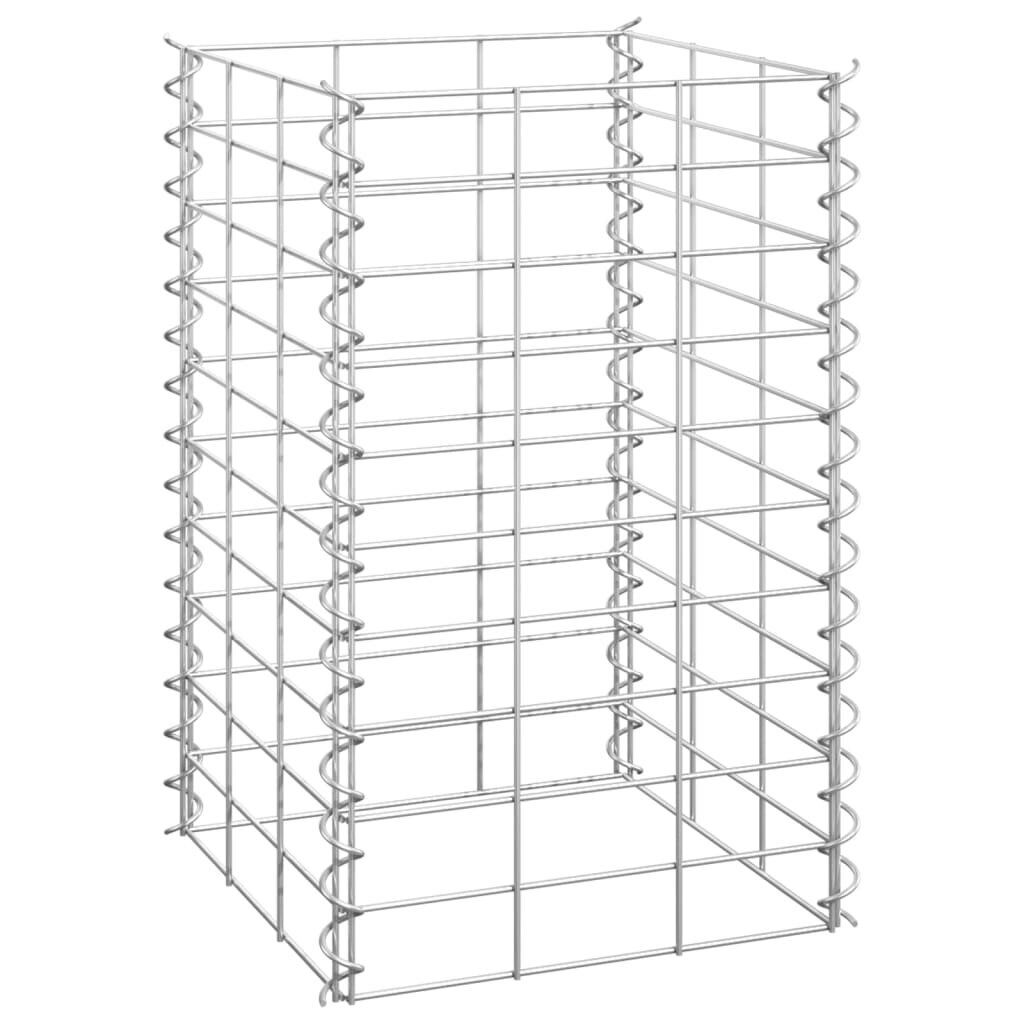 vidaXL Korotetut kivikorit 3 kpl 30x30x50 cm rauta hinta ja tiedot | Istutusruukut ja minikasvihuoneet | hobbyhall.fi