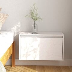 vidaXL Seinäkaappi valkoinen 60x30x35 cm täysi mänty hinta ja tiedot | Hyllyt | hobbyhall.fi