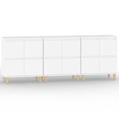 vidaXL Senkit 3 kpl valkoinen 60x35x70 cm tekninen puu hinta ja tiedot | Olohuoneen kaapit ja lipastot | hobbyhall.fi