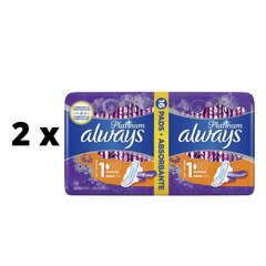 Terveyssiteet Always Platinum Normal, 16 kpl x 2 kpl paketti hinta ja tiedot | Tamponit ja terveyssiteet | hobbyhall.fi