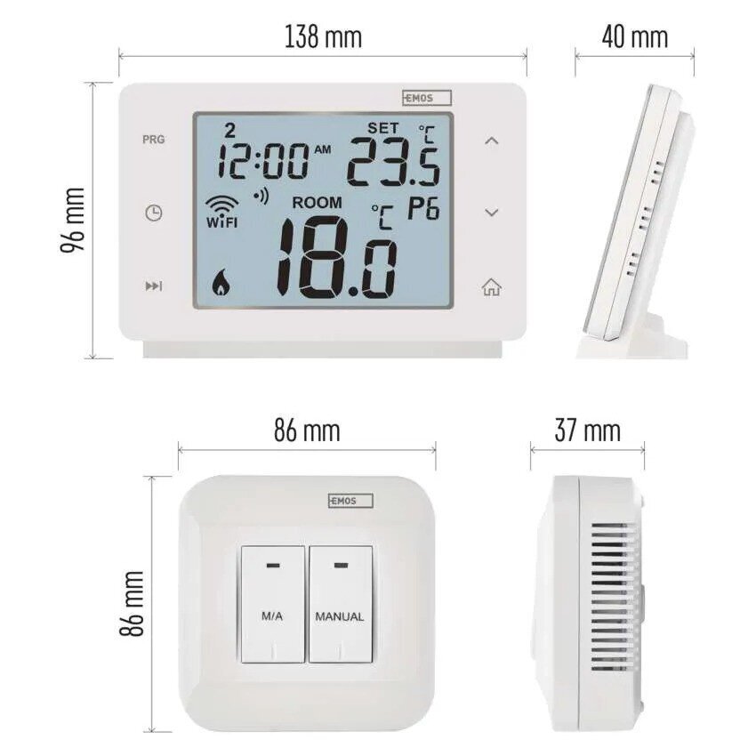 Ohjelmoitava langaton termostaatti WiFi GoSmart hinta ja tiedot | Ajastimet ja termostaatit | hobbyhall.fi