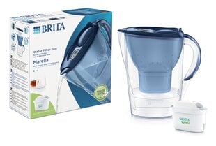 Vedensuodatin - kannu Brita Marella Pro, 2,4 l + 1 suodatinpatruuna hinta ja tiedot | Veden suodatinkannut ja suodattimet | hobbyhall.fi