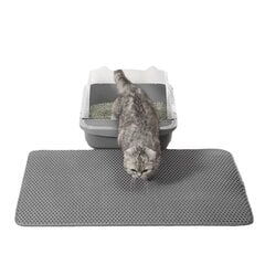Kissan wc-matto Leobert, 60x45 cm, tummanharmaa hinta ja tiedot | Eläinten hoitotuotteet | hobbyhall.fi