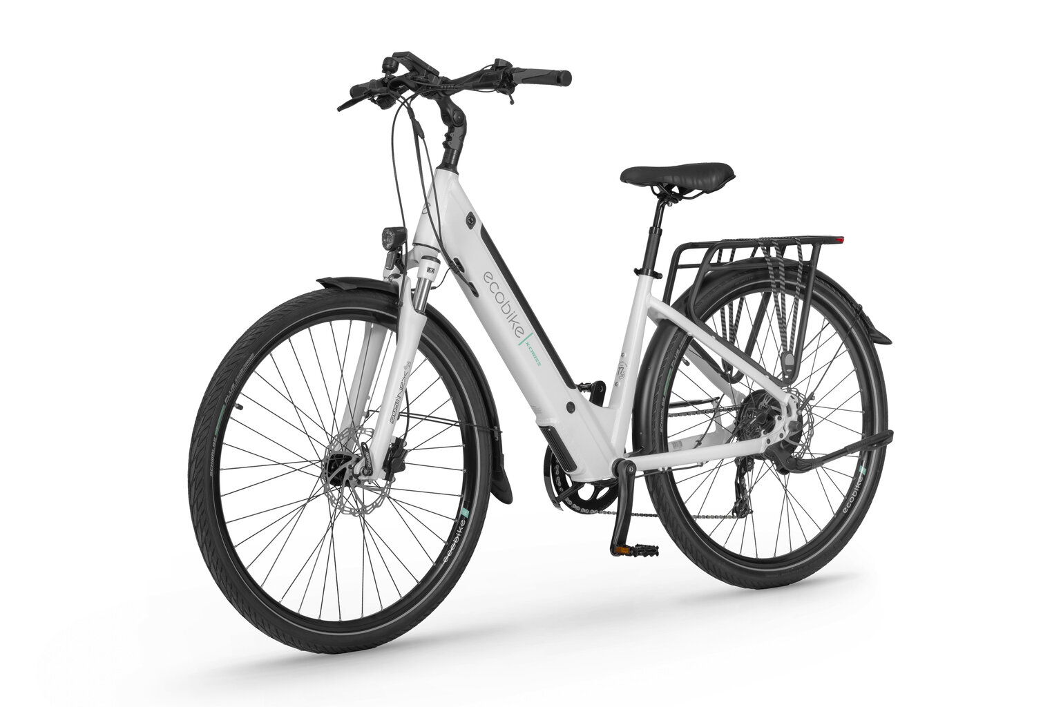 Sähköpyörä Ecobike X-Cross 17,5Ah LG 17", 28", valkoinen hinta ja tiedot | Sähköpyörät | hobbyhall.fi