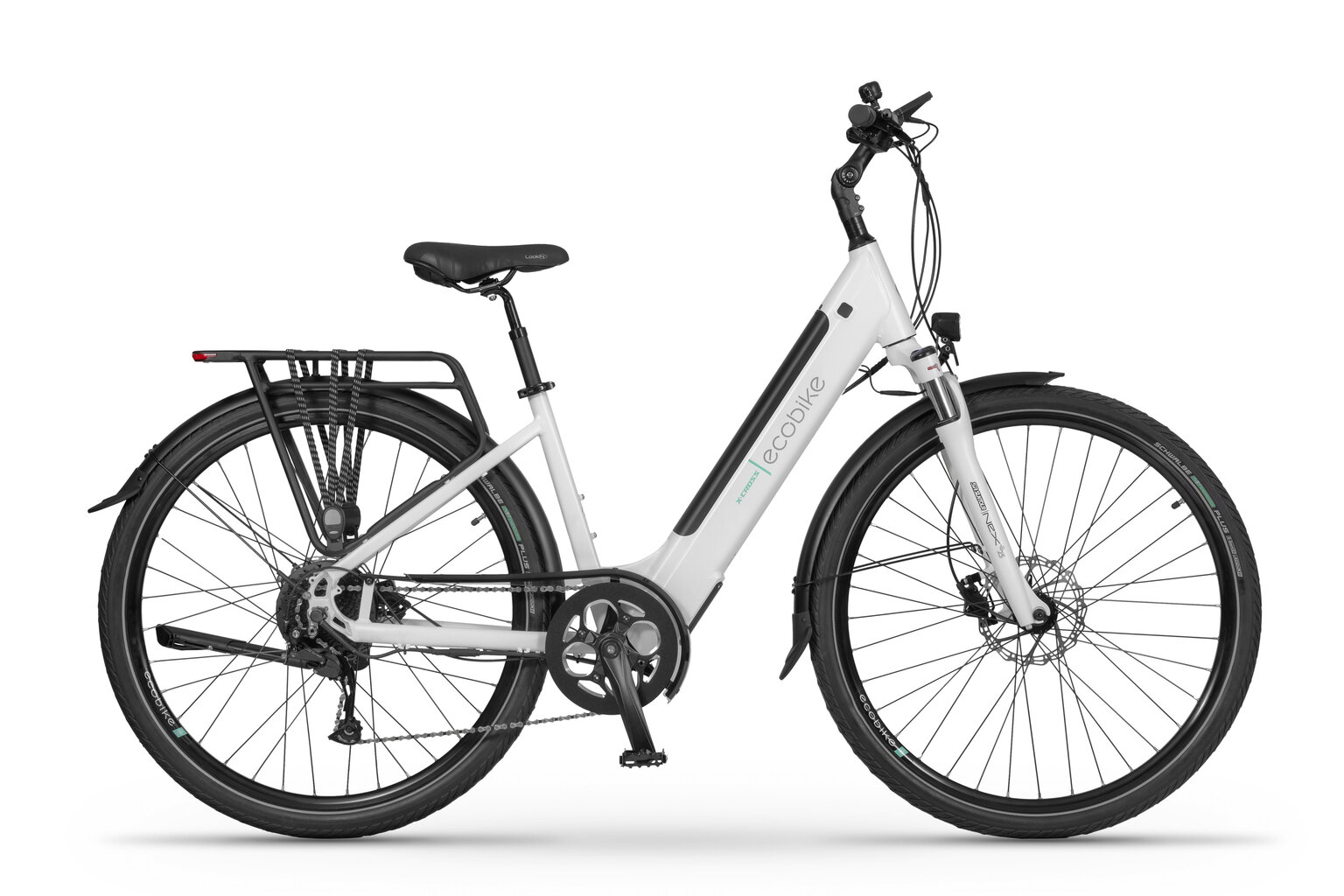 Sähköpyörä Ecobike X-Cross 17,5Ah LG 19", 28", valkoinen hinta ja tiedot | Sähköpyörät | hobbyhall.fi