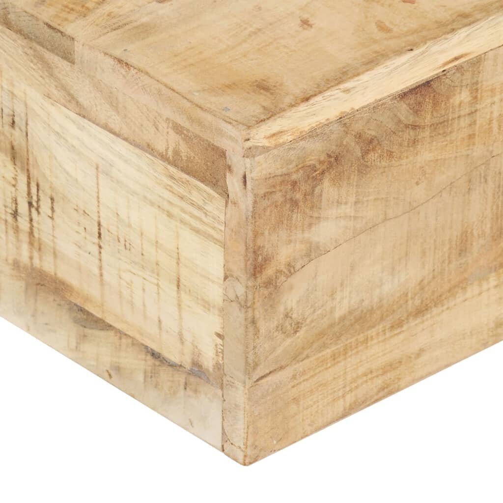 vidaXL Sohvapöytä 80x80x28 cm mangopuu hinta ja tiedot | Sohvapöydät | hobbyhall.fi