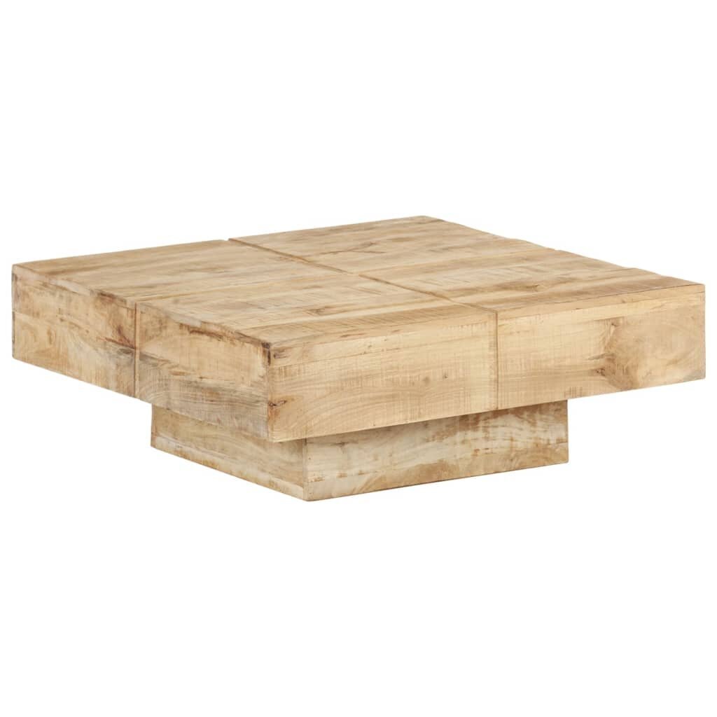 vidaXL Sohvapöytä 80x80x28 cm mangopuu hinta ja tiedot | Sohvapöydät | hobbyhall.fi