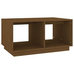 vidaXL Sohvapöytä hunajanruskea 80x50x40 cm täysi mänty hinta ja tiedot | Sohvapöydät | hobbyhall.fi