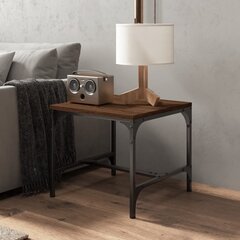 vidaXL Sivupöytä ruskea tammi 40x40x35 cm tekninen puu hinta ja tiedot | Sohvapöydät | hobbyhall.fi