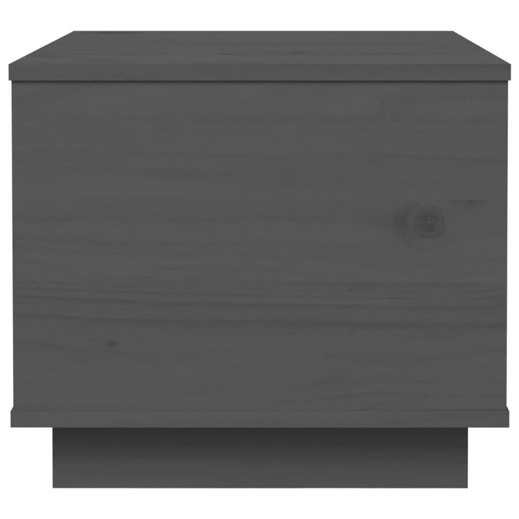 vidaXL Sohvapöytä harmaa 40x50x35 cm täysmänty hinta ja tiedot | Sohvapöydät | hobbyhall.fi