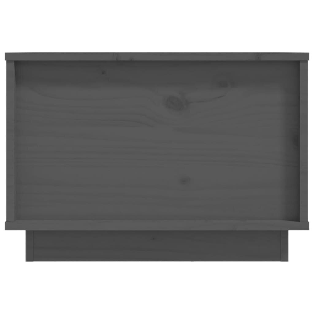 vidaXL Sohvapöytä harmaa 40x50x35 cm täysmänty hinta ja tiedot | Sohvapöydät | hobbyhall.fi