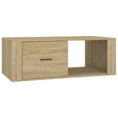 vidaXL Sohvapöytä Sonoma-tammi 100x50,5x35 cm tekninen puu hinta ja tiedot | Sohvapöydät | hobbyhall.fi