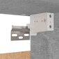 vidaXL Vaatekaappi, betoninharmaa, 70x32,5x35 cm hinta ja tiedot | Kaapit | hobbyhall.fi
