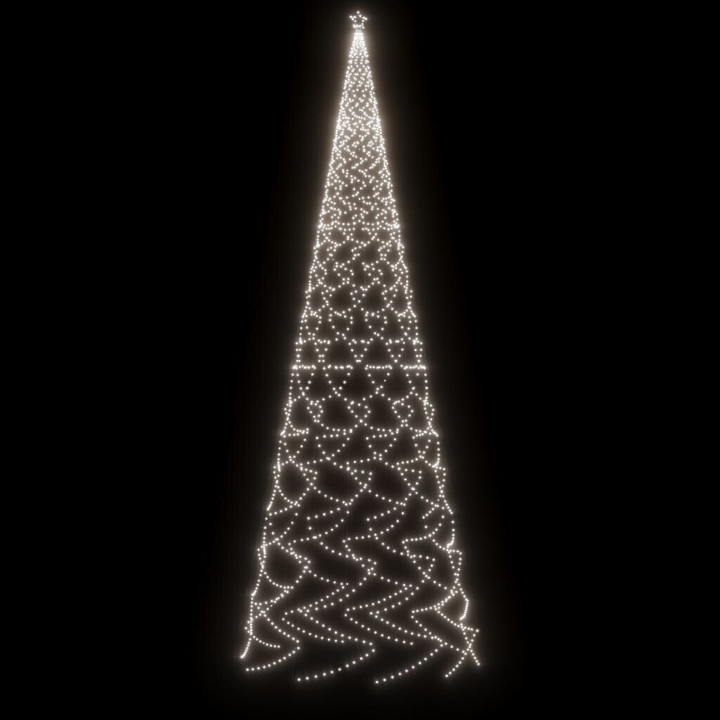 vidaXL Joulukuusi piikillä 3000 kylmän valkoista LED-valoa 800 cm hinta ja tiedot | Joulukuuset ja kranssit | hobbyhall.fi