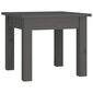 vidaXL Sohvapöytä harmaa 35x35x30 cm täysi mänty hinta ja tiedot | Sohvapöydät | hobbyhall.fi