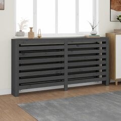 vidaXL Lämpöpatterin suoja harmaa 169x19x84 cm täysi mänty hinta ja tiedot | vidaXL Lämmityslaitteet | hobbyhall.fi