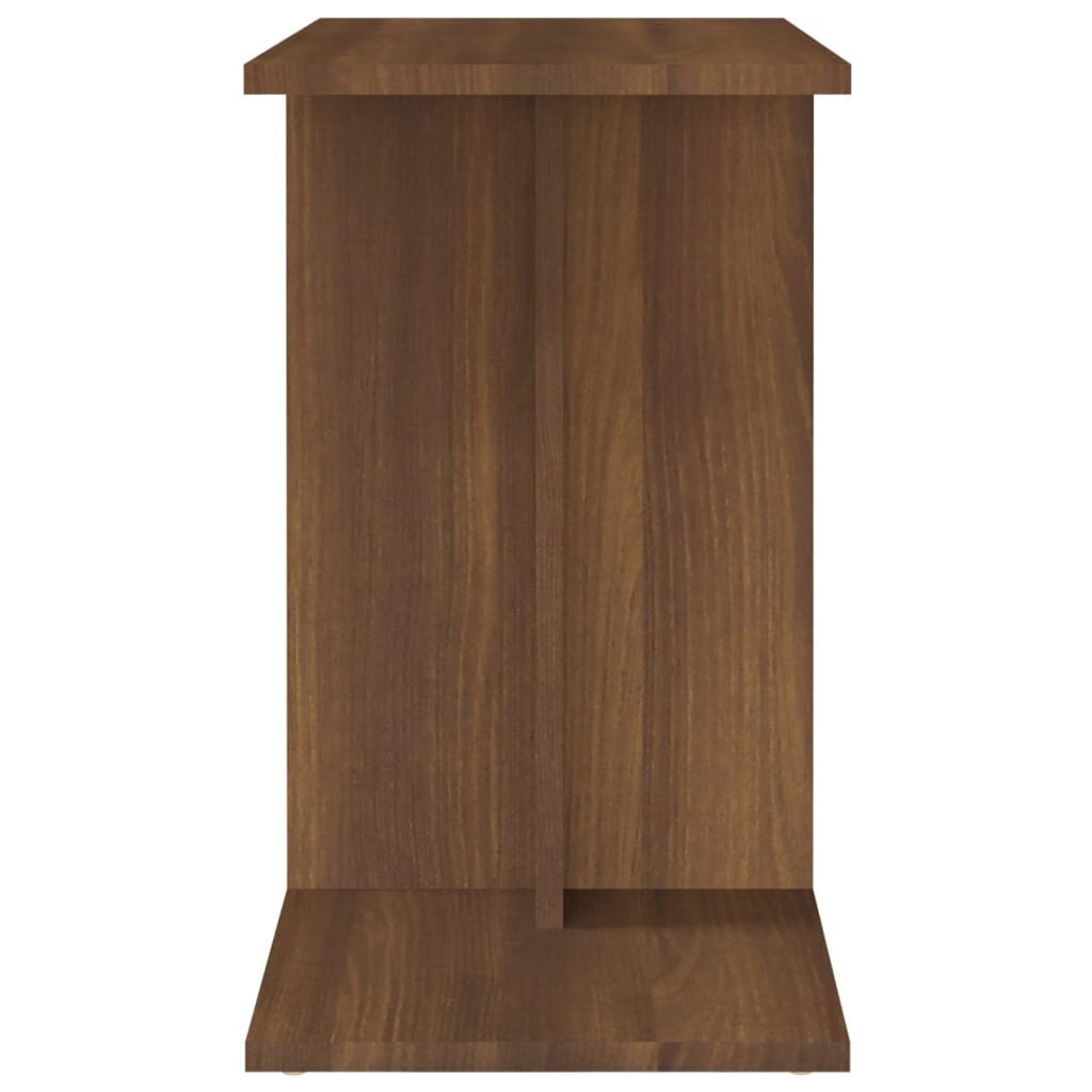 vidaXL Sivupöytä ruskea tammi 50x30x50 cm tekninen puu hinta ja tiedot | Sohvapöydät | hobbyhall.fi