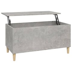 vidaXL Sohvapöytä betoninharmaa 90x44,5x45 cm tekninen puu hinta ja tiedot | Sohvapöydät | hobbyhall.fi