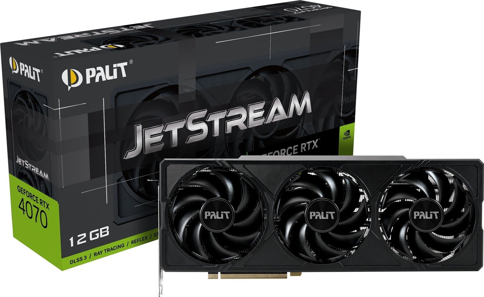 Palit GeForce RTX 4070 JetStream (NED4070019K9-1047J) hinta ja tiedot | Näytönohjaimet | hobbyhall.fi