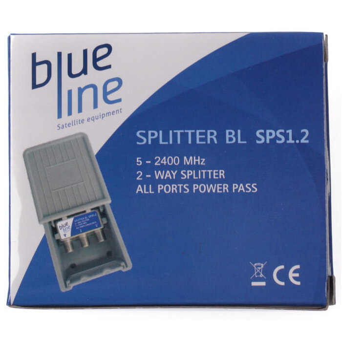 Splitter Blue Line SPS 1.2 5-2400 MHz (maanpäällinen ja satelliitti-TV) hinta ja tiedot | TV-antennit | hobbyhall.fi