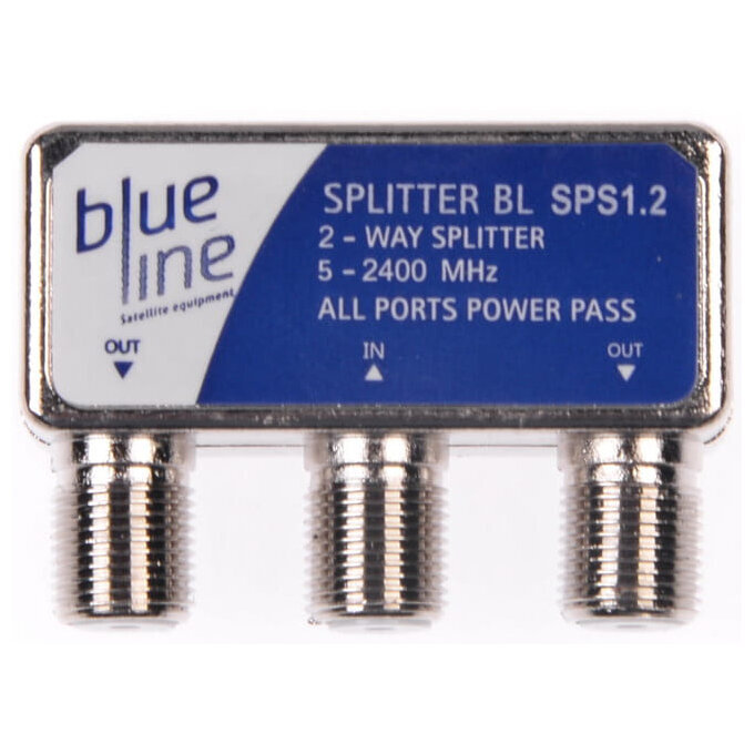 Splitter Blue Line SPS 1.2 5-2400 MHz (maanpäällinen ja satelliitti-TV) hinta ja tiedot | TV-antennit | hobbyhall.fi
