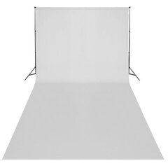 vidaXL Taustakangas puuvilla 600x300 cm valkoinen hinta ja tiedot | Kameratarvikkeet | hobbyhall.fi