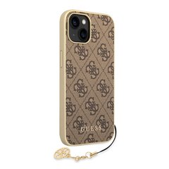 Guess 4G Charms -kotelo iPhone 14 Brownille hinta ja tiedot | Puhelimen kuoret ja kotelot | hobbyhall.fi