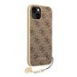 Guess 4G Charms -kotelo iPhone 14 Brownille hinta ja tiedot | Puhelimen kuoret ja kotelot | hobbyhall.fi