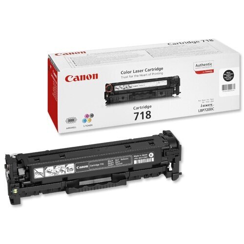 CANON TONER 718 BLACK 3400P hinta ja tiedot | Laserkasetit | hobbyhall.fi