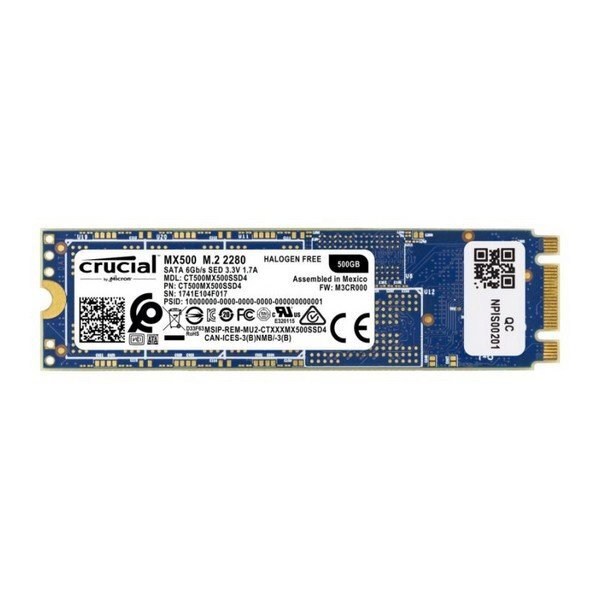 Crucial MX500, 500GB (CT500MX500SSD4) hinta ja tiedot | Kovalevyt | hobbyhall.fi