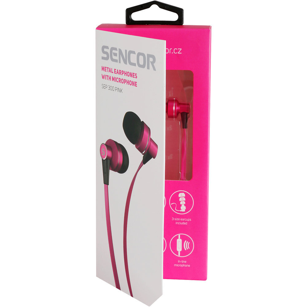 Sencor SEP 300 Pink hinta ja tiedot | Kuulokkeet | hobbyhall.fi
