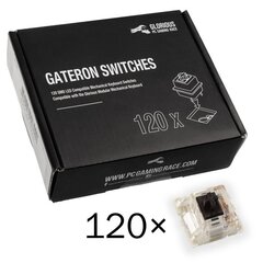 Glorious PC Gaming Race Gateron Black Switches Linear & Silent 120 vnt. hinta ja tiedot | Näppäimistöt | hobbyhall.fi