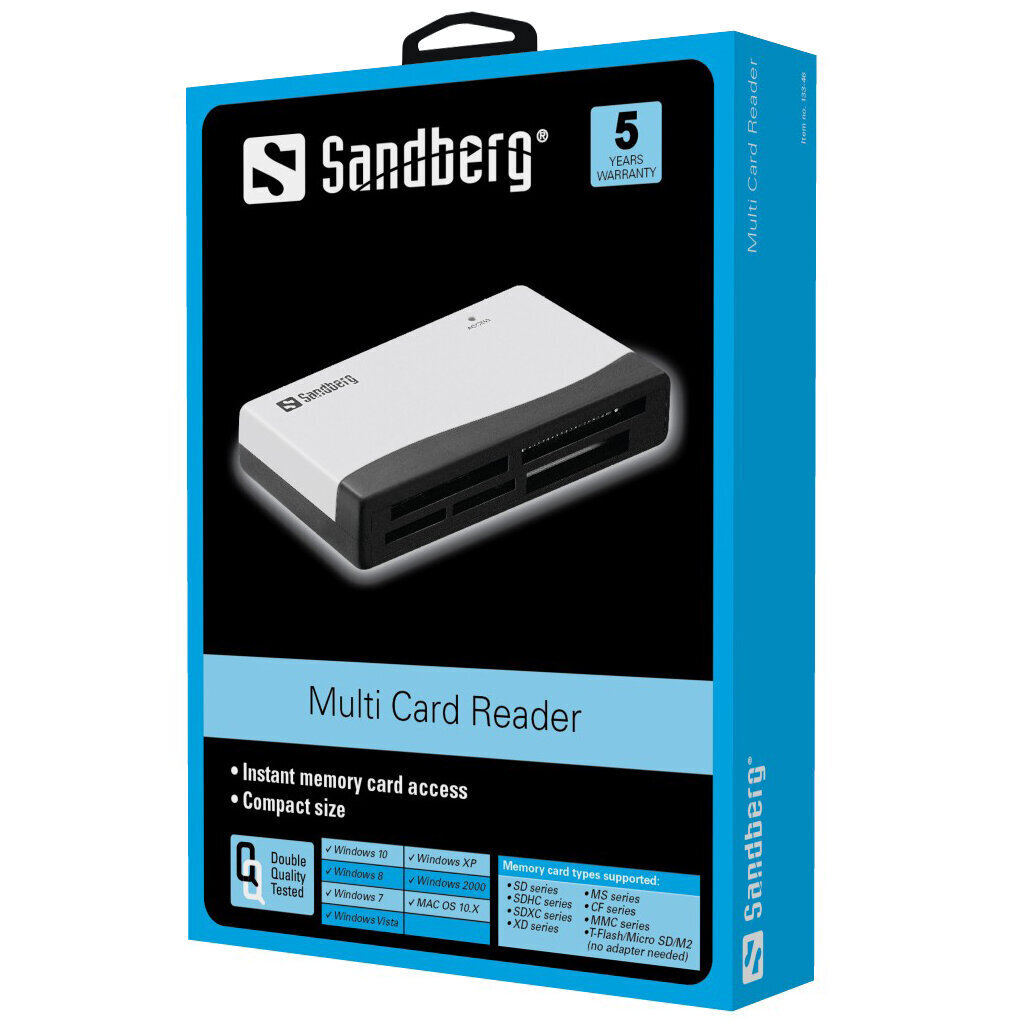 Sandberg 133-46 Multi Card Reader hinta ja tiedot | Adapterit | hobbyhall.fi