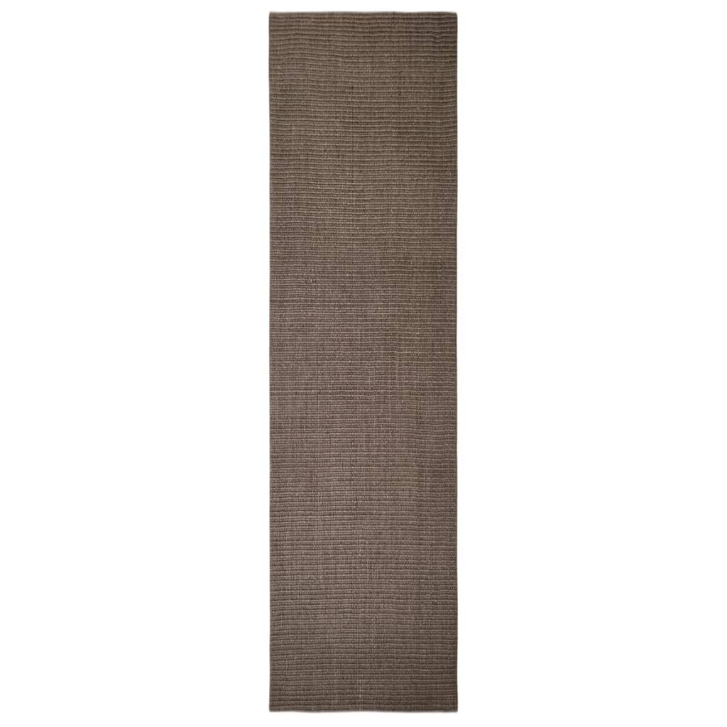 vidaXL Matto, 80x300 cm, ruskea hinta ja tiedot | Isot matot | hobbyhall.fi