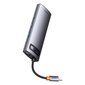 Hub 7in1 Baseus Metal Gleam Series, USB-C to 3x USB 3.0 + 2x HDMI + USB-C PD + Ethernet RJ45 hinta ja tiedot | Adapterit | hobbyhall.fi