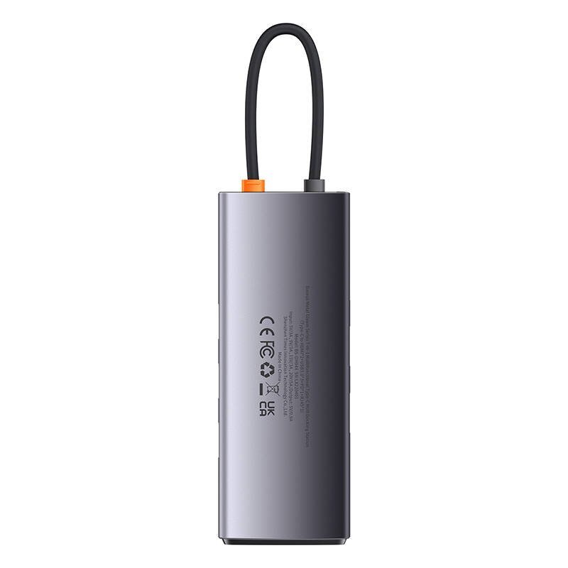 Hub 7in1 Baseus Metal Gleam Series, USB-C to 3x USB 3.0 + 2x HDMI + USB-C PD + Ethernet RJ45 hinta ja tiedot | Adapterit | hobbyhall.fi