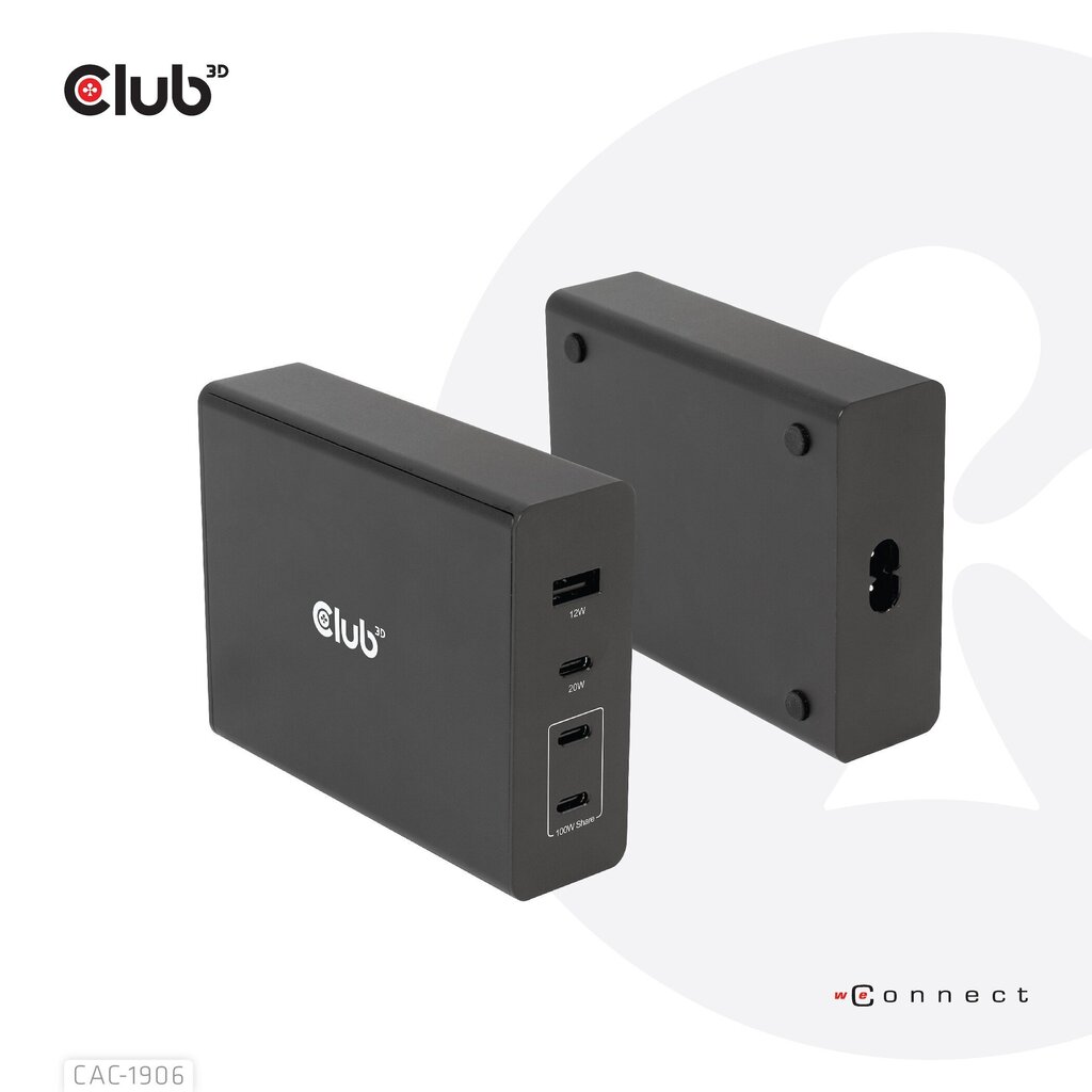 CLUB3D CAC-1906 132 W hinta ja tiedot | Adapterit | hobbyhall.fi