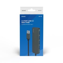 Savio AK-53 4-Port USB 3.1 Gen 1 hinta ja tiedot | Adapterit | hobbyhall.fi