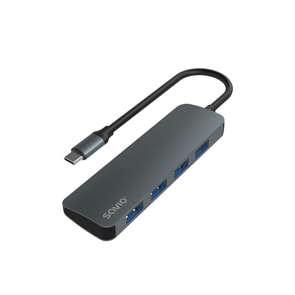 Savio AK-53 4-Port USB-C 3.1 Gen 1 hinta ja tiedot | Adapterit | hobbyhall.fi