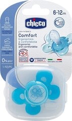 CHICCO Tutti Physio Comfort, silikoni, 6-12 kk, sininen, 1 kpl hinta ja tiedot | Tutit | hobbyhall.fi